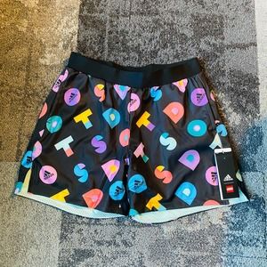 Adidas LEGO Dots Reversible Mesh Shorts NEW XL Girls